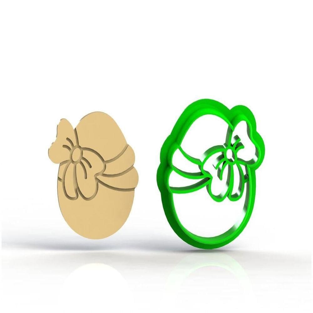 Cortador Páscoa - Ovo Com Laço