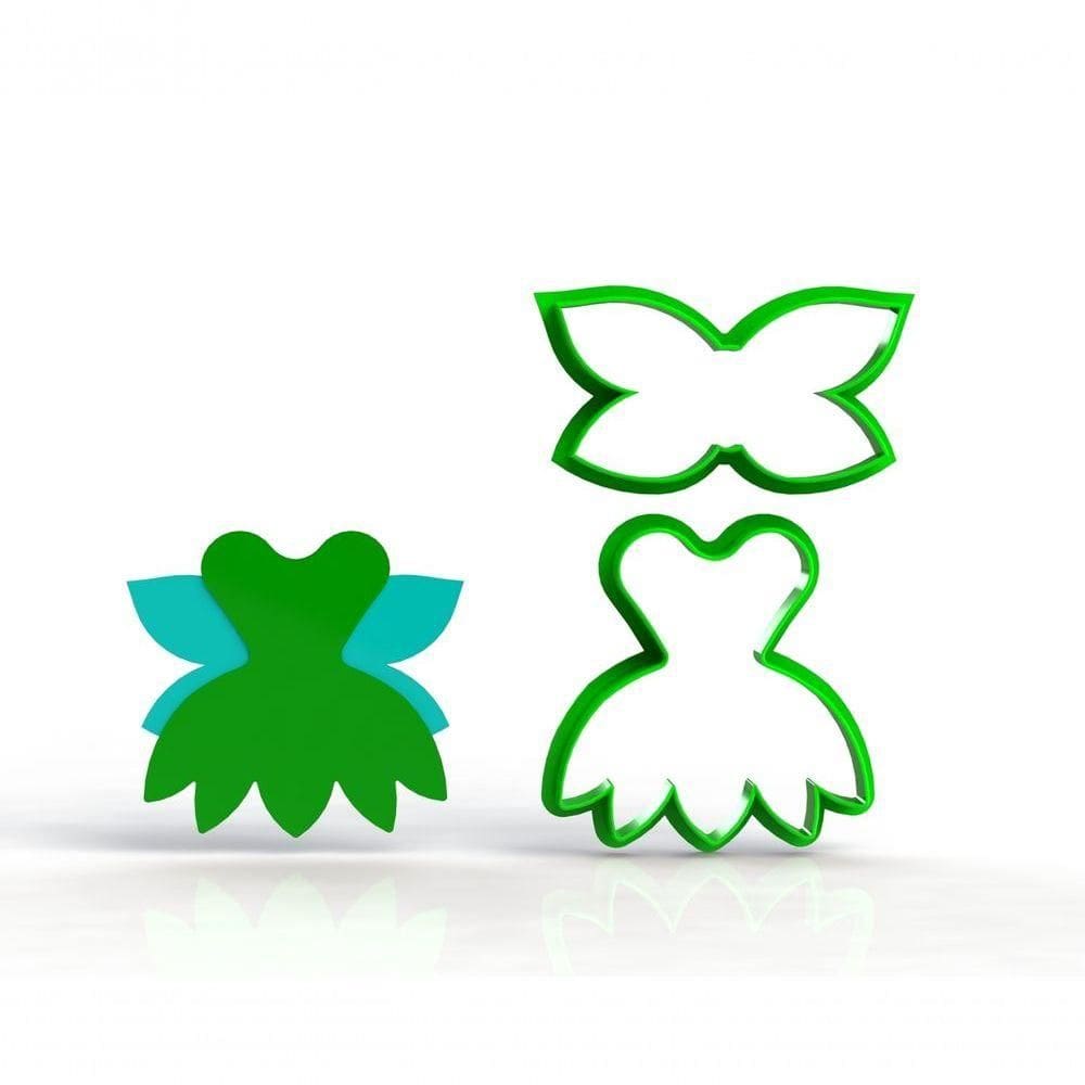 Cortador Roupa Fada Sininho 5 Cm