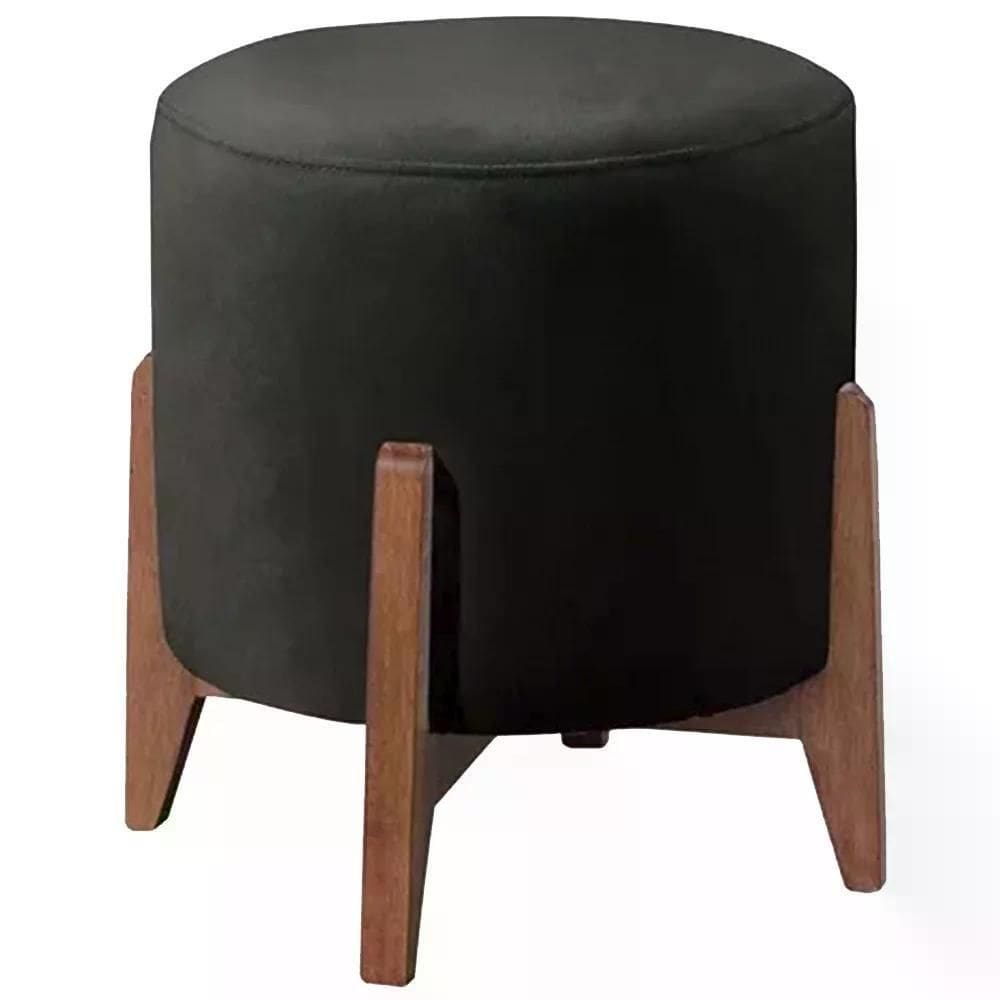 Puf Puff Para Sala Lhor Corano Preto Rm Preto