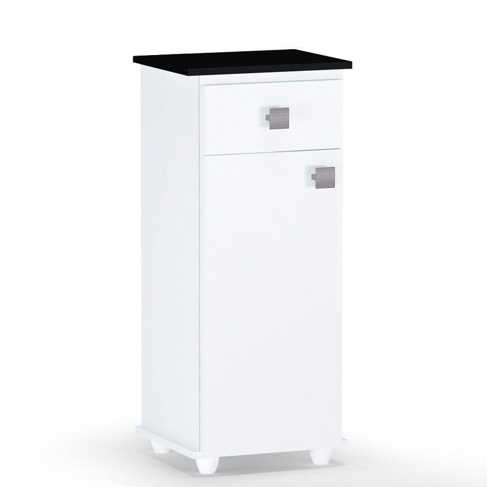 Balcão Bebedouro Multiuso Karol Com Gaveta E 01 Porta Branco