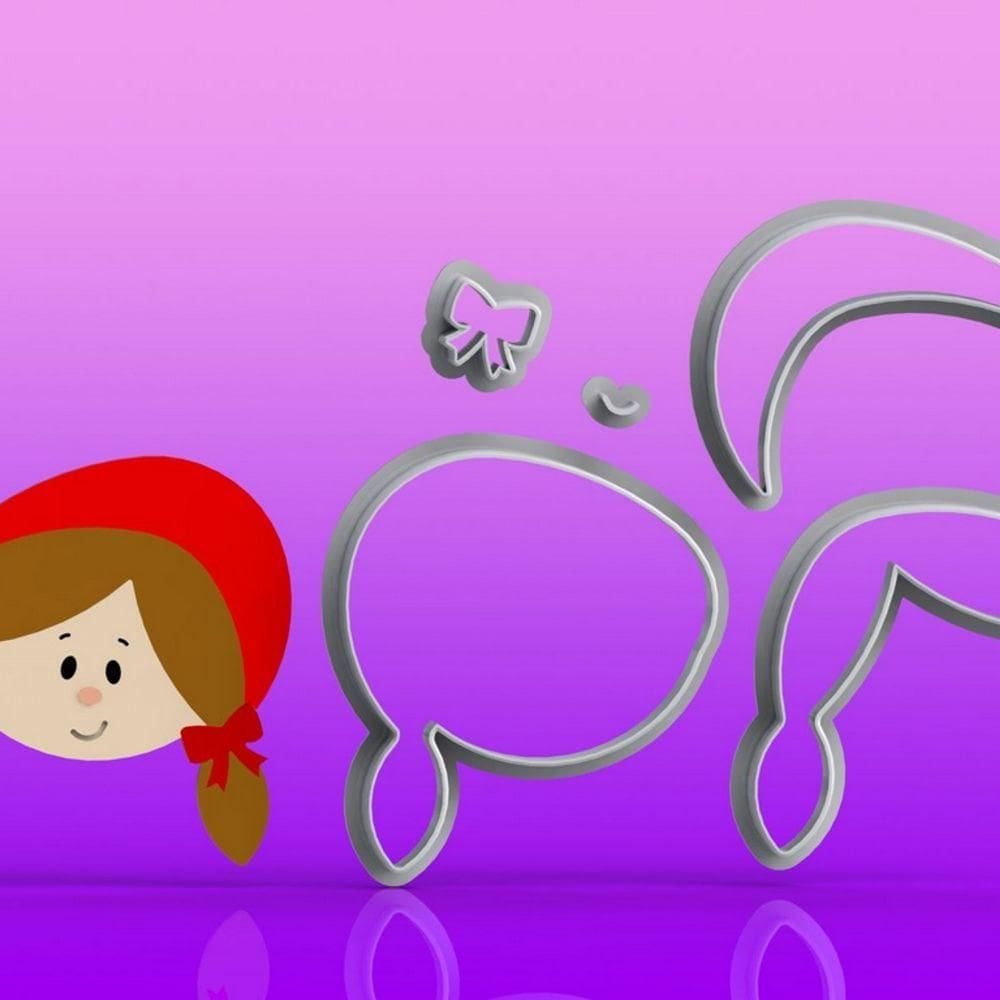 Cortador Chapeuzinho Vermelho Modular Tamanho 5cm