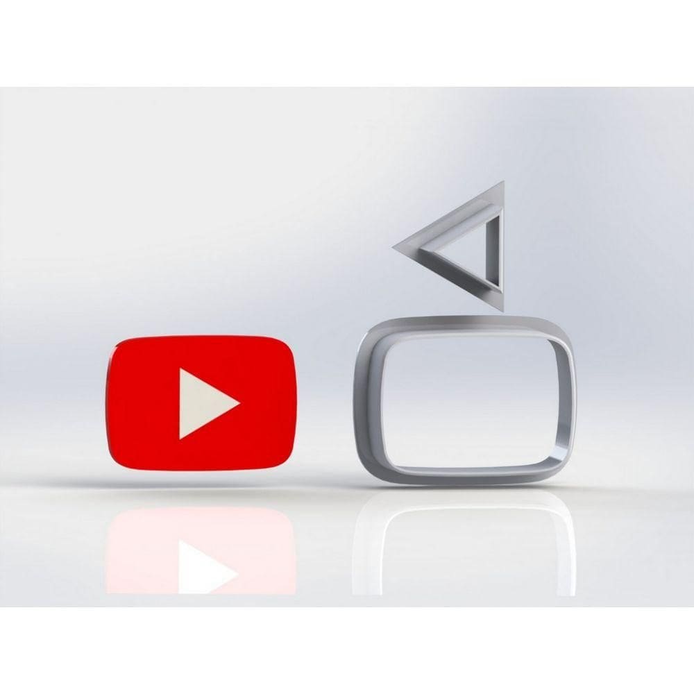 Cortador Redes Sociais - Youtube Tamanho 8 Cm