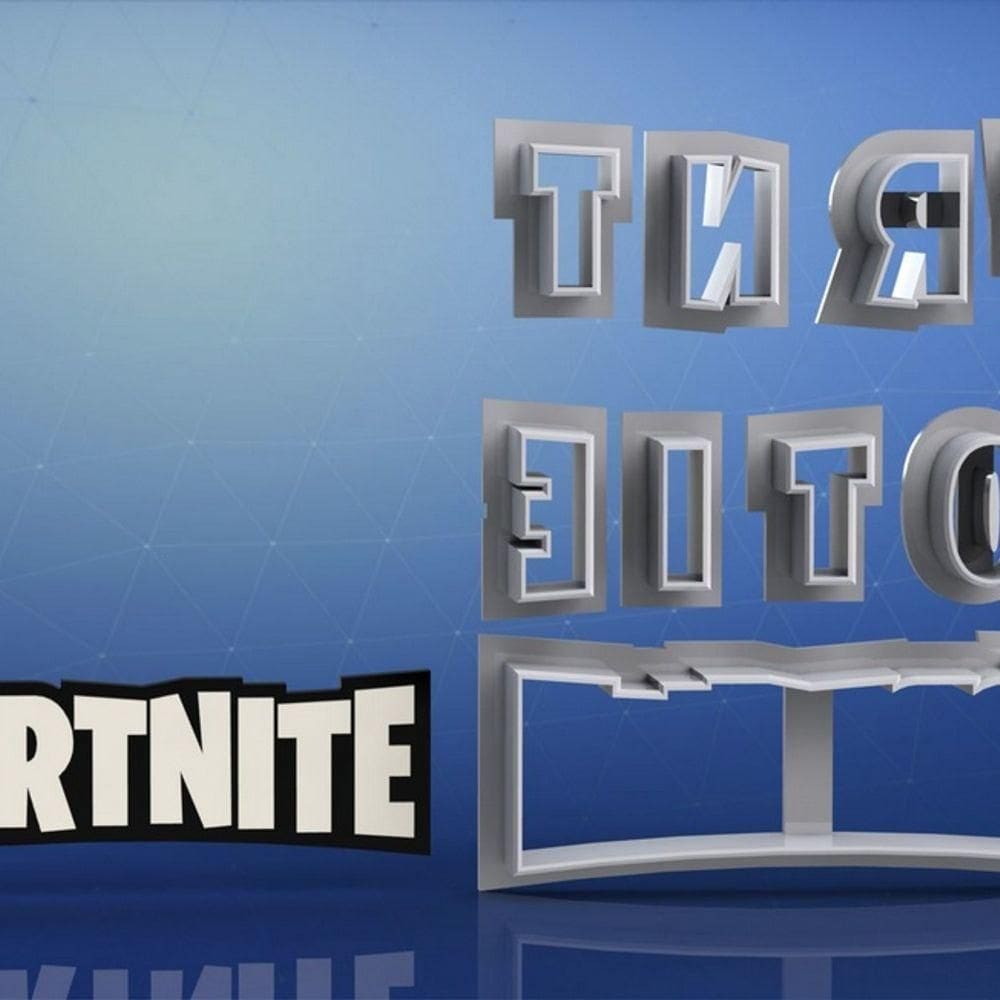 Cortador Fortnite Logo Mod 1 Modular Tamanho 5cm