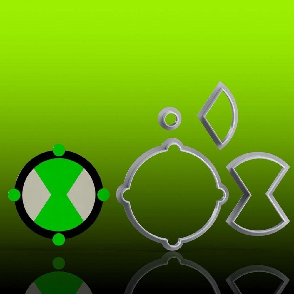 Cortador Ben 10 Omnitrix Mod 2 Modular Tamanho 6cm