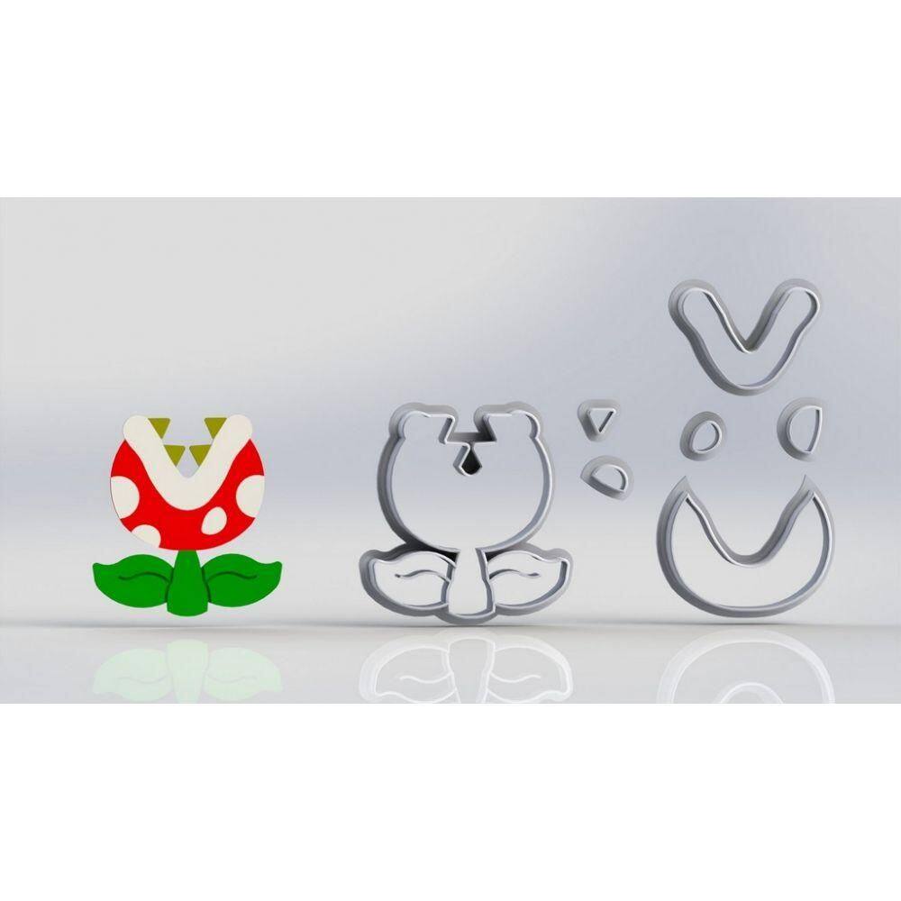 Cortador Super Mario - Carnivora Modular Tamanho 6 Cm