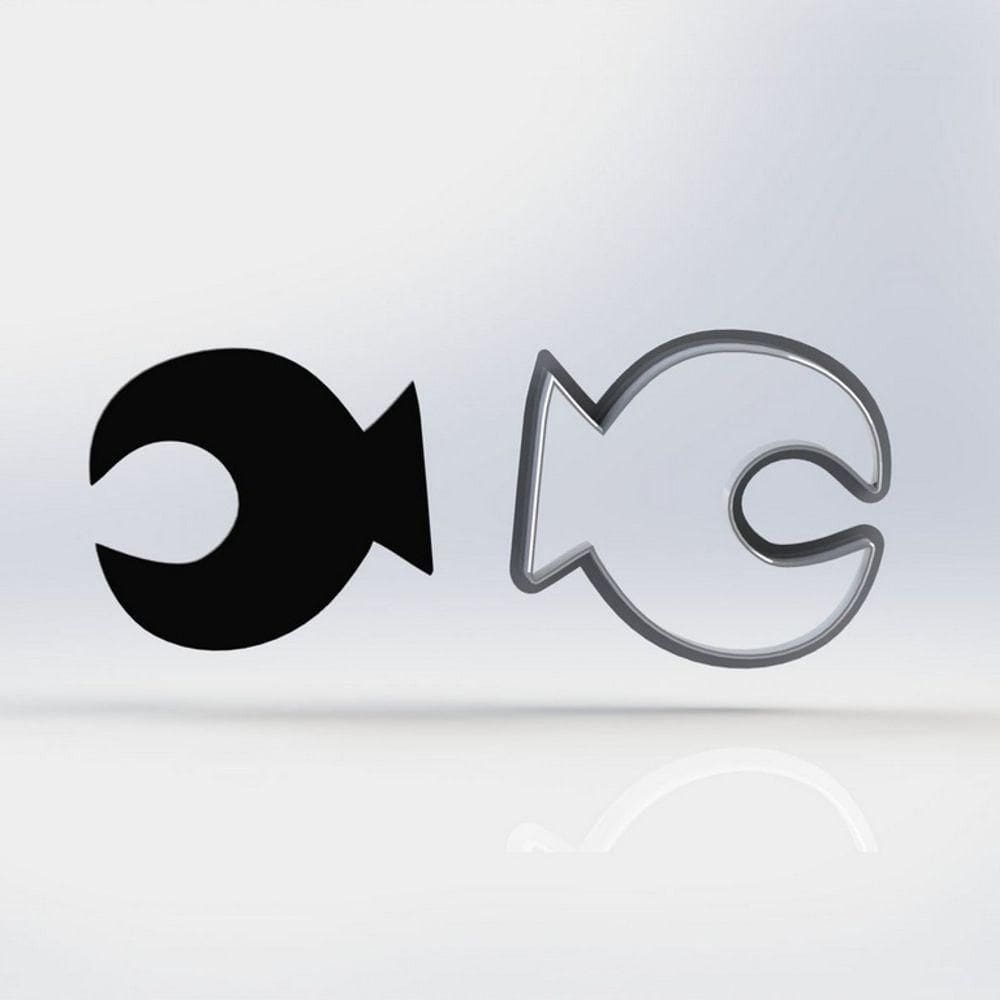 Cortador Gravity Falls Meia Lua Tamanho 5cm