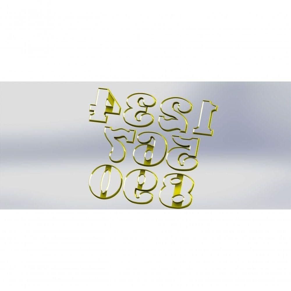 Cortador Números Tamanho 9 Cm