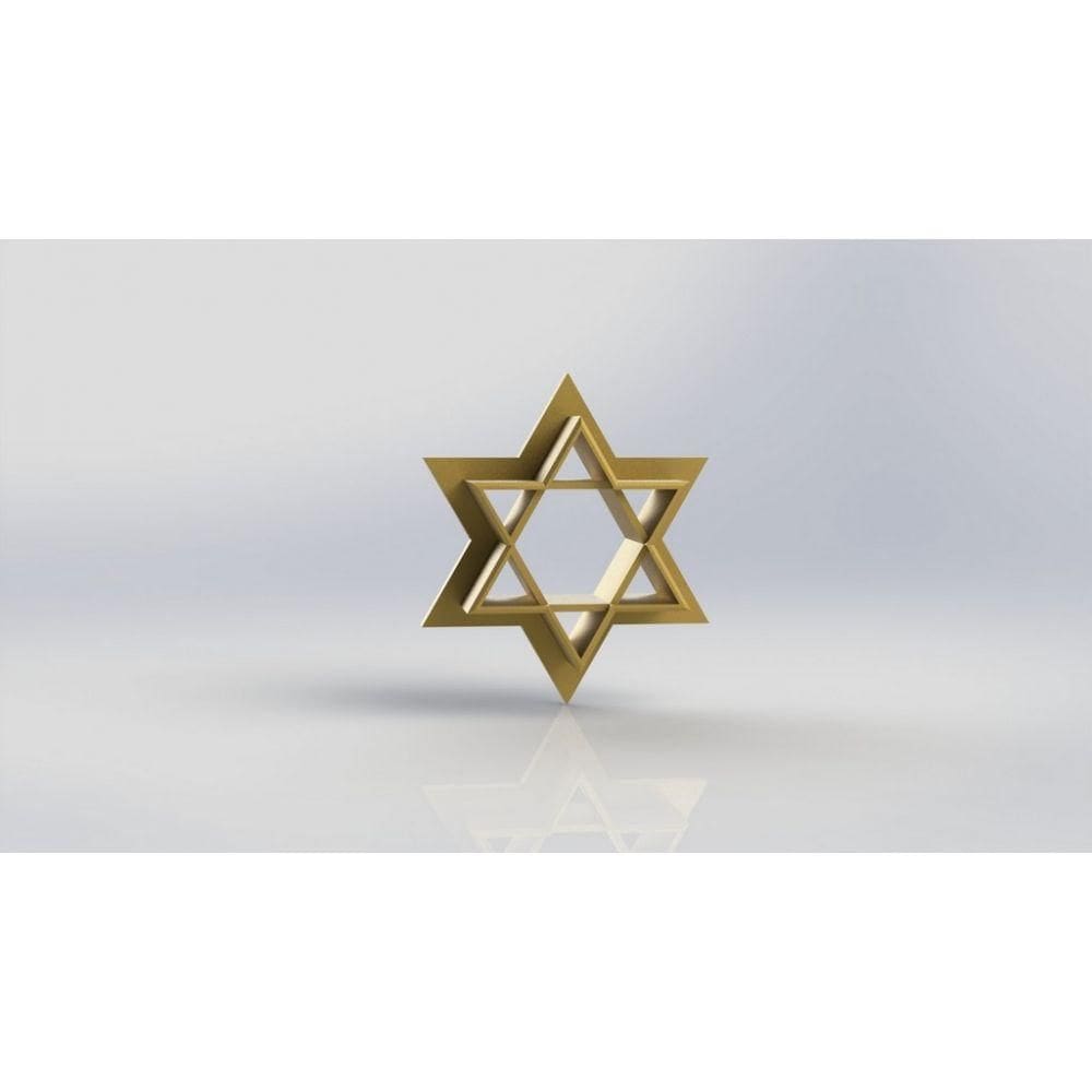 Cortador Estrela de Davi Tamanho 5cm