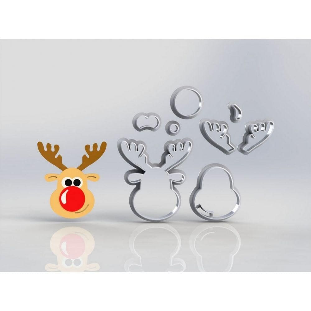 Cortador Natal Alce Modular Tamanho 5cm