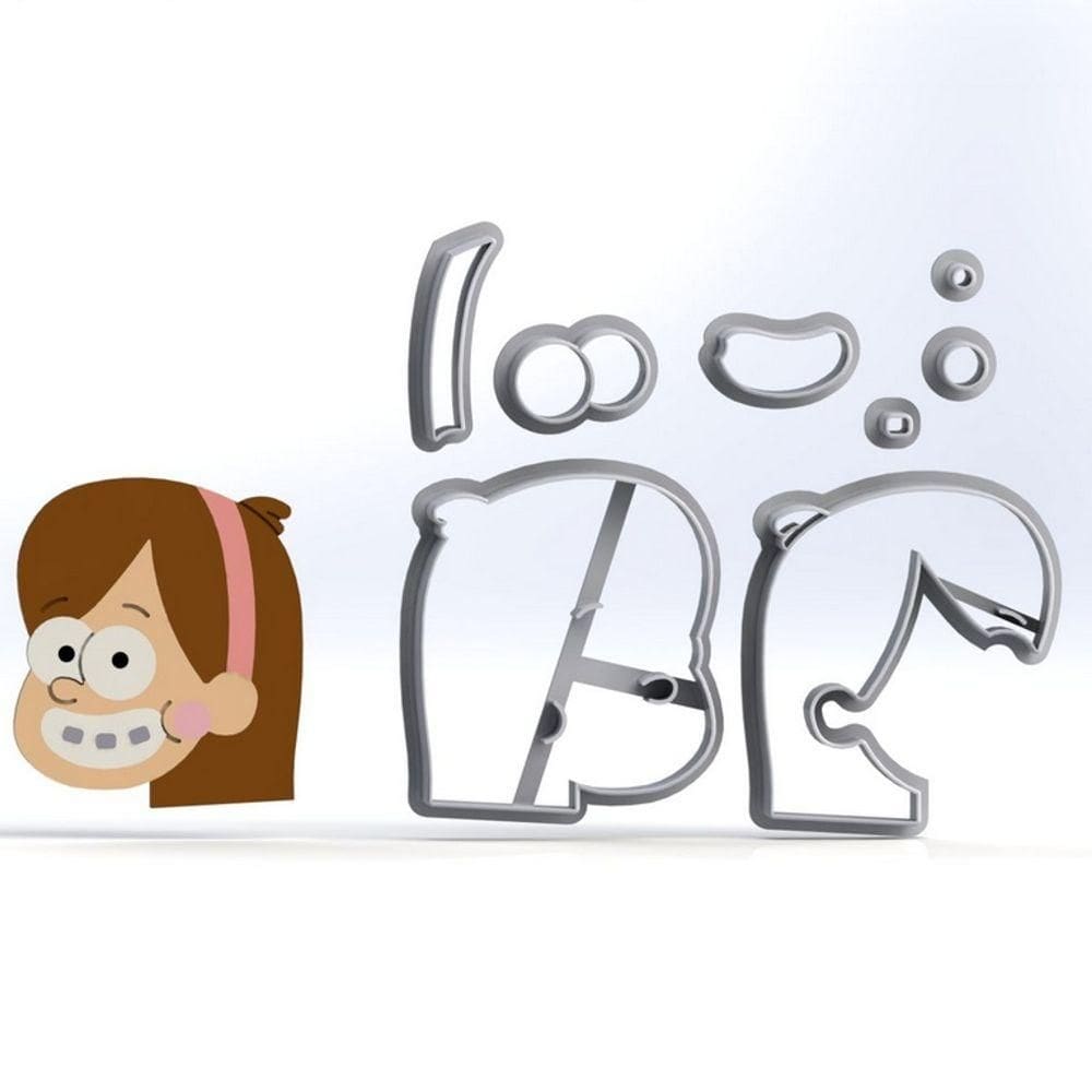 Cortador Gravity Falls Mabel Tamanho 5cm