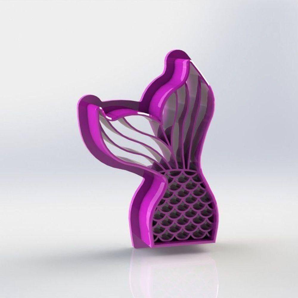 Cortador Cauda de Sereia Tamanho 6cm