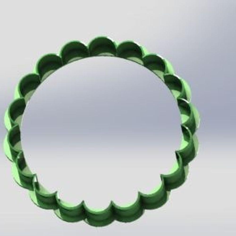 Cortador Tampa Cupcake Tamanho 7 Cm