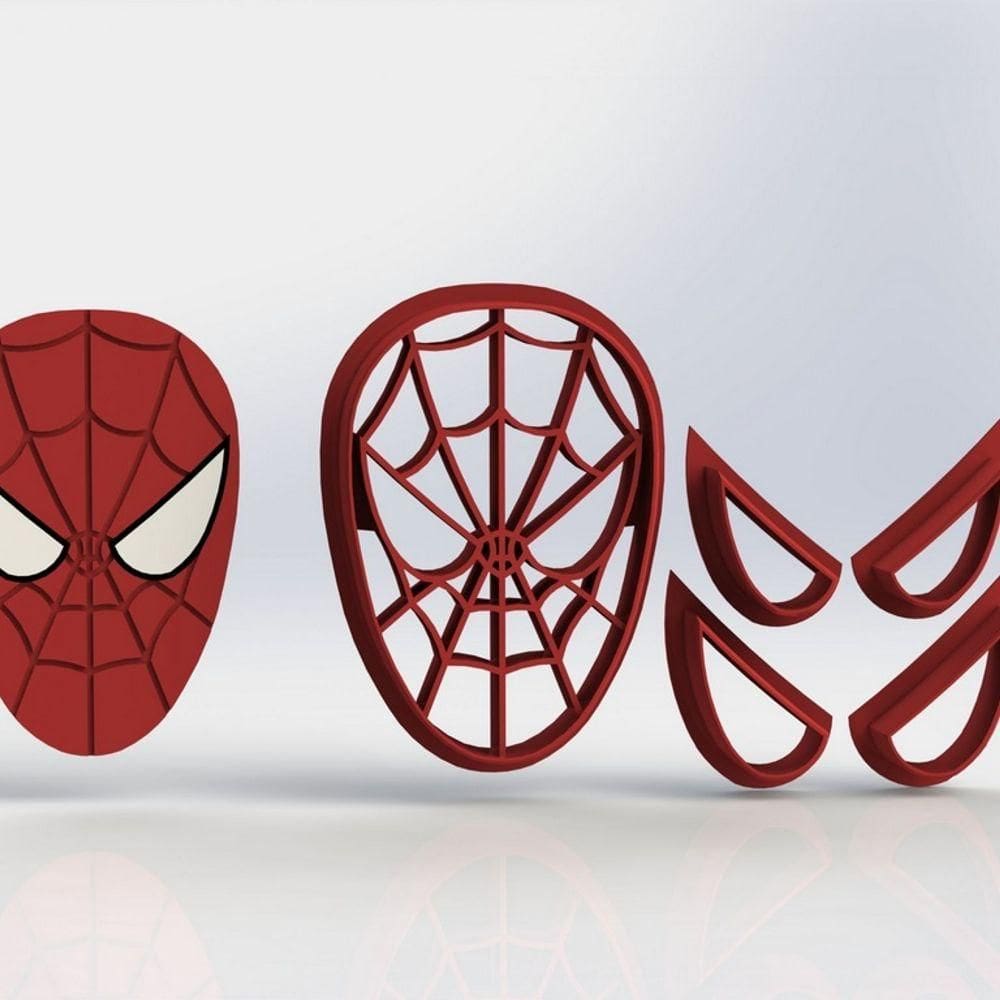 Cortador Heróis Homem Aranha Modular Tamanho 3cm