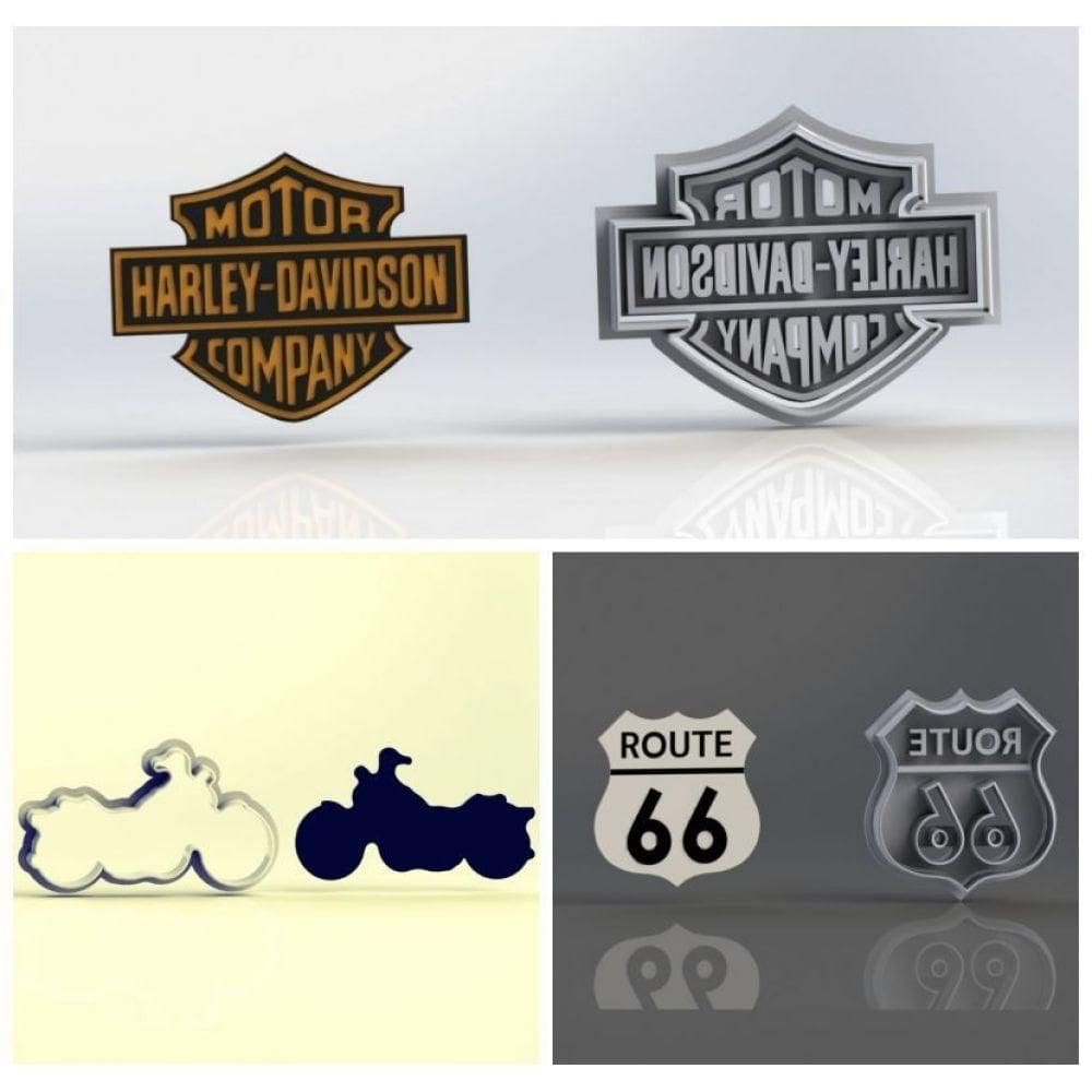 Cortador Kit Moto Harley Daividson Tamanho 6cm