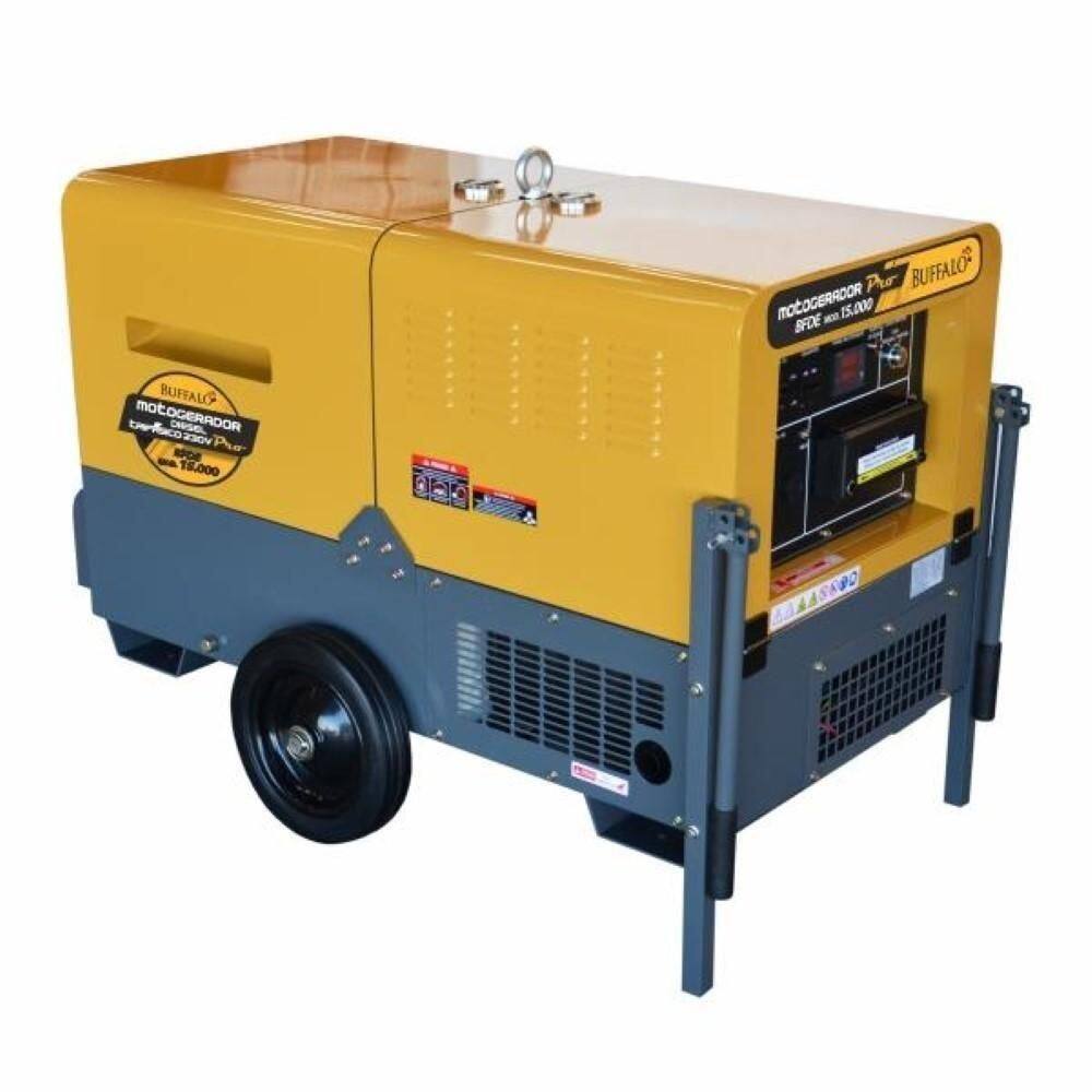 Motogerador Diesel 15Kva Cabinado Trifásico 220V Rodas 72136