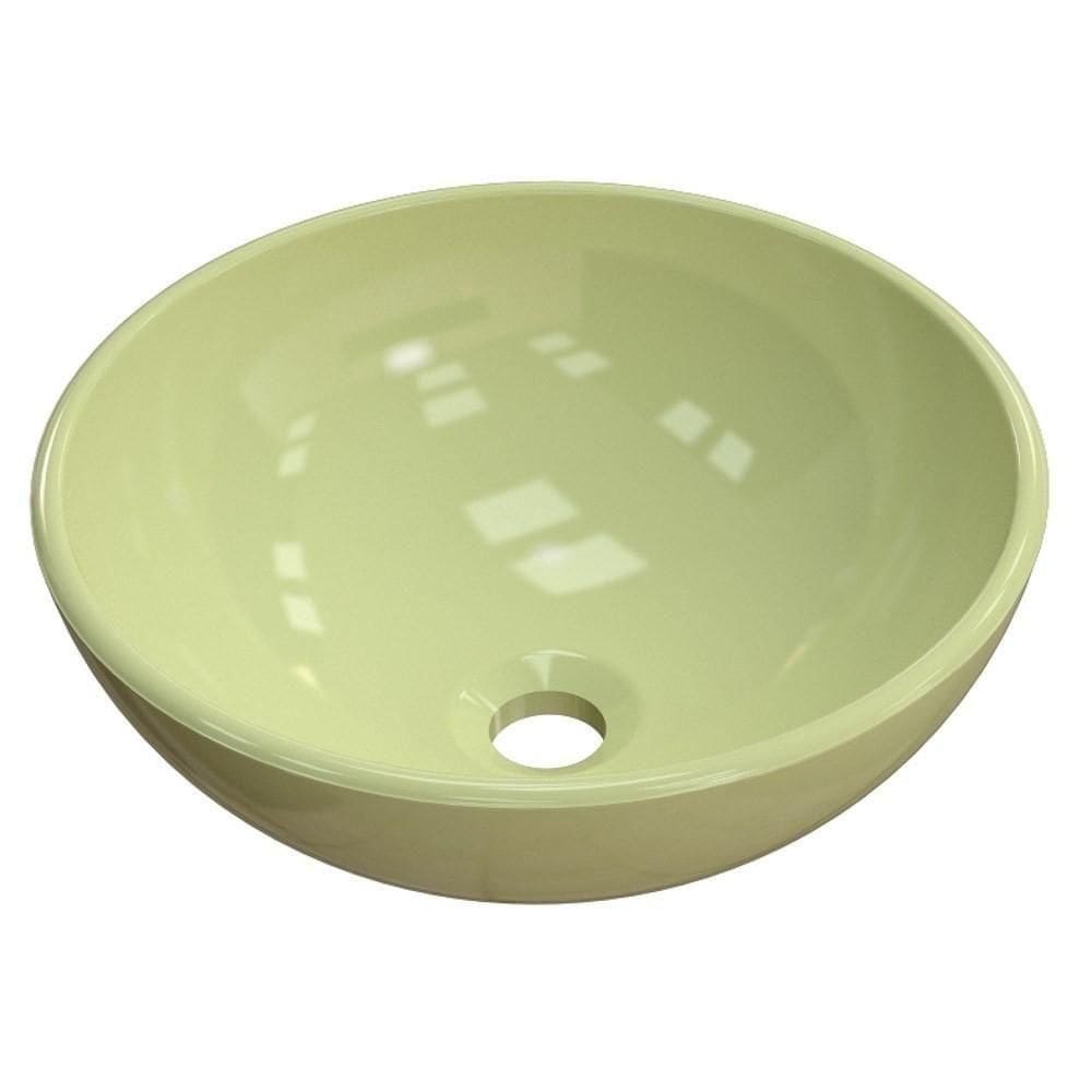 Cuba Pia De Apoio Para Banheiro Redonda Bowl 35 C08 Verde Acqua - Mpozenato