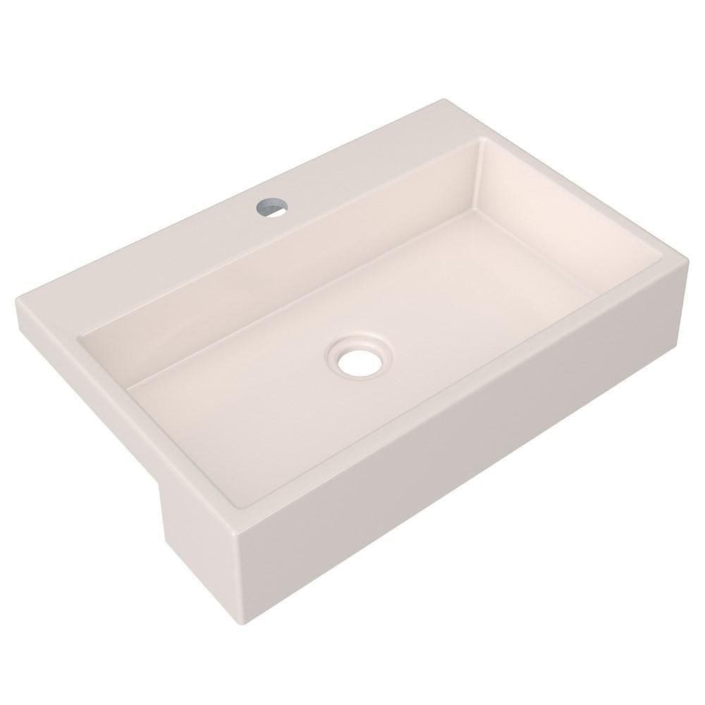 Cuba Pia Semi Encaixe Para Banheiro Retangular 54Cm Xrt C08 Bege - Mpozenato