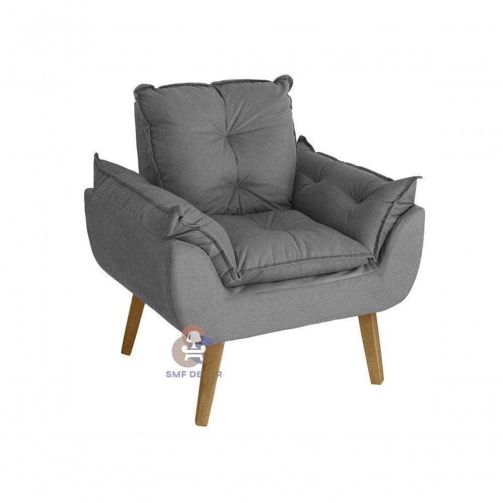 Poltrona Opala Cinza Su Decor