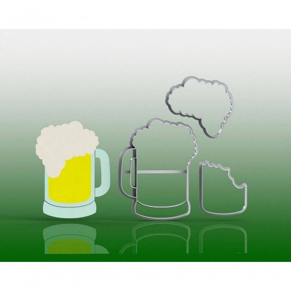 Cortador Caneca De Chopp Oktober Alemão Modular (pai) Tamanho 10 Cm