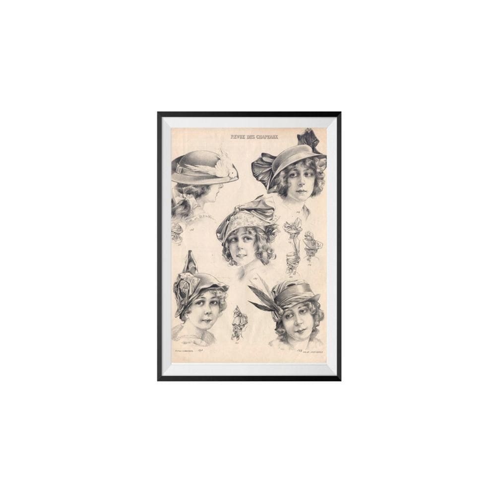 Poster C/ Moldura E Passepartout Le Jazz Revue Des Chapeaux
