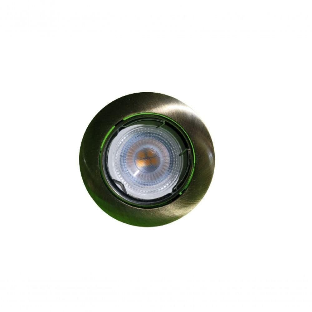 Spot Embutir Movel Redondo Com Lampada Led Produto Ouro Velho Da Lâmpada Branco Neutro