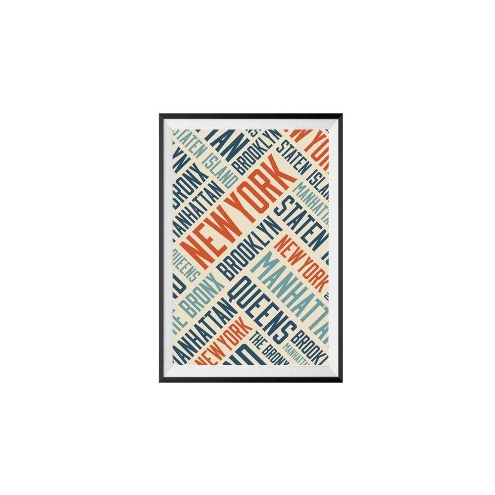 Poster C/ Moldura E Passepartour Loft New York Districts 40