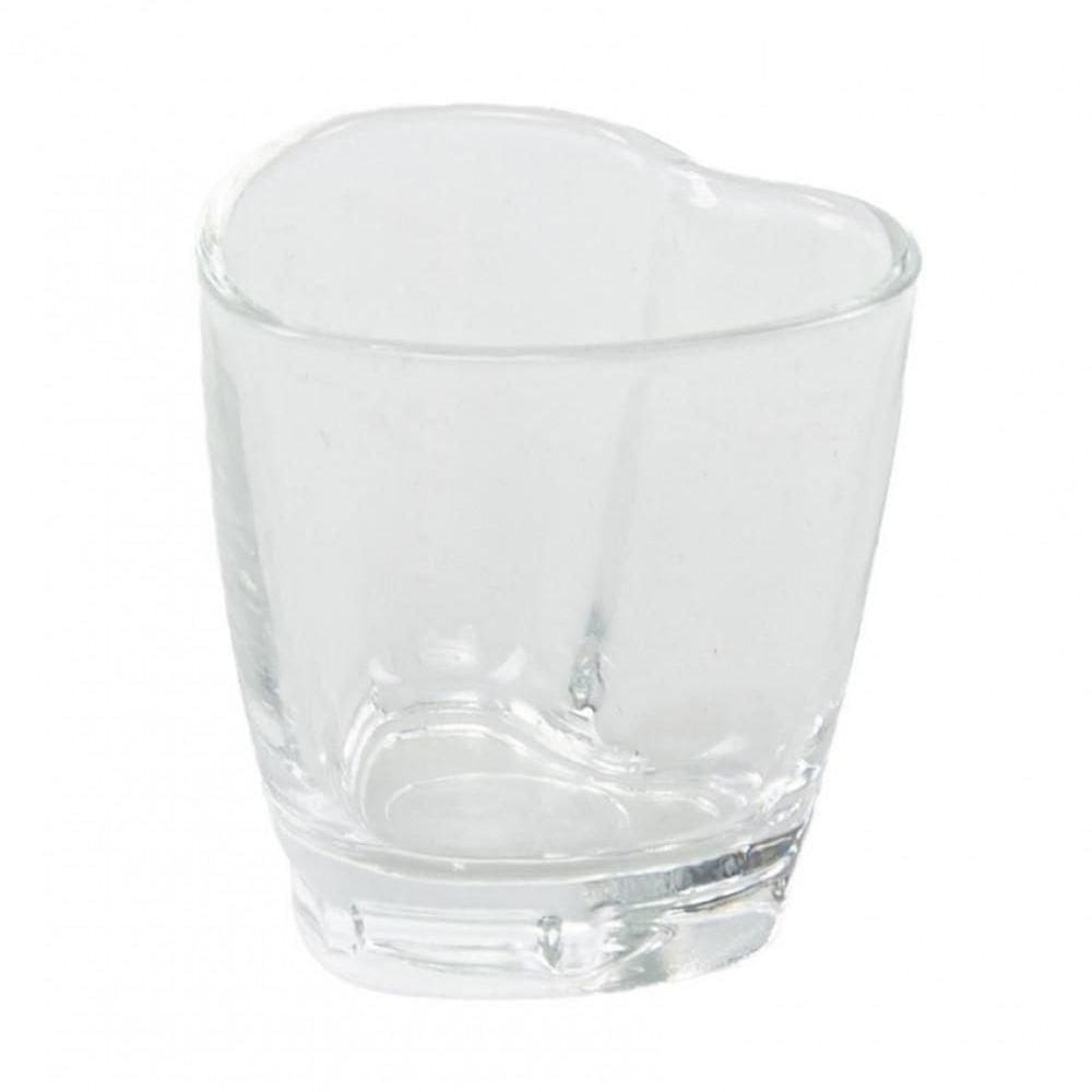 Jogo 6 Copo Shot Mini Vidro Coração 50 Ml - Lyor
