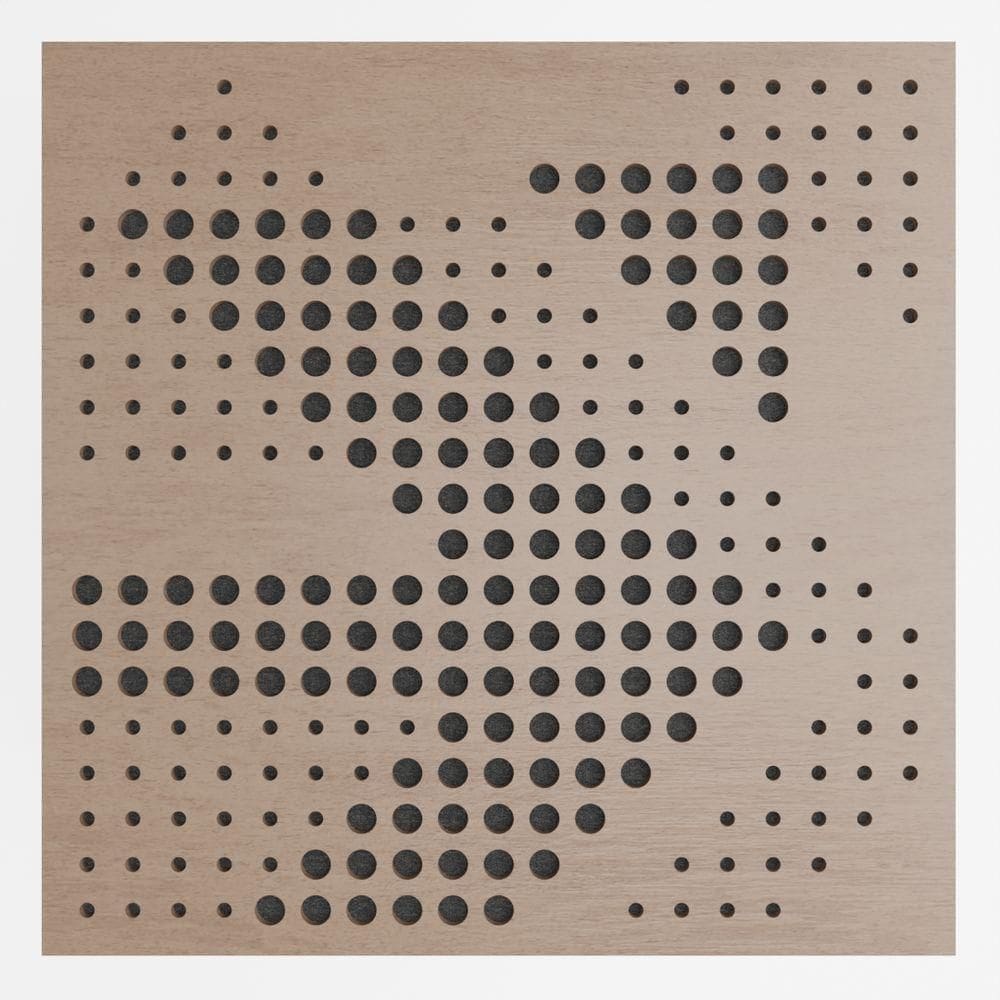 Painel Acústico Absorvedor Decorativo 60x60mm Maestra Nogal
