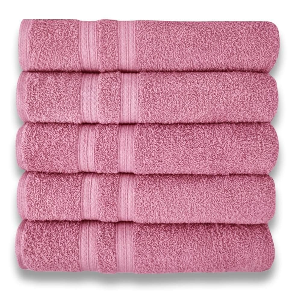 Kit 5 Toalhas Super Grossa E Felpuda Macia 80x150cm Beka - Rosê Rosê