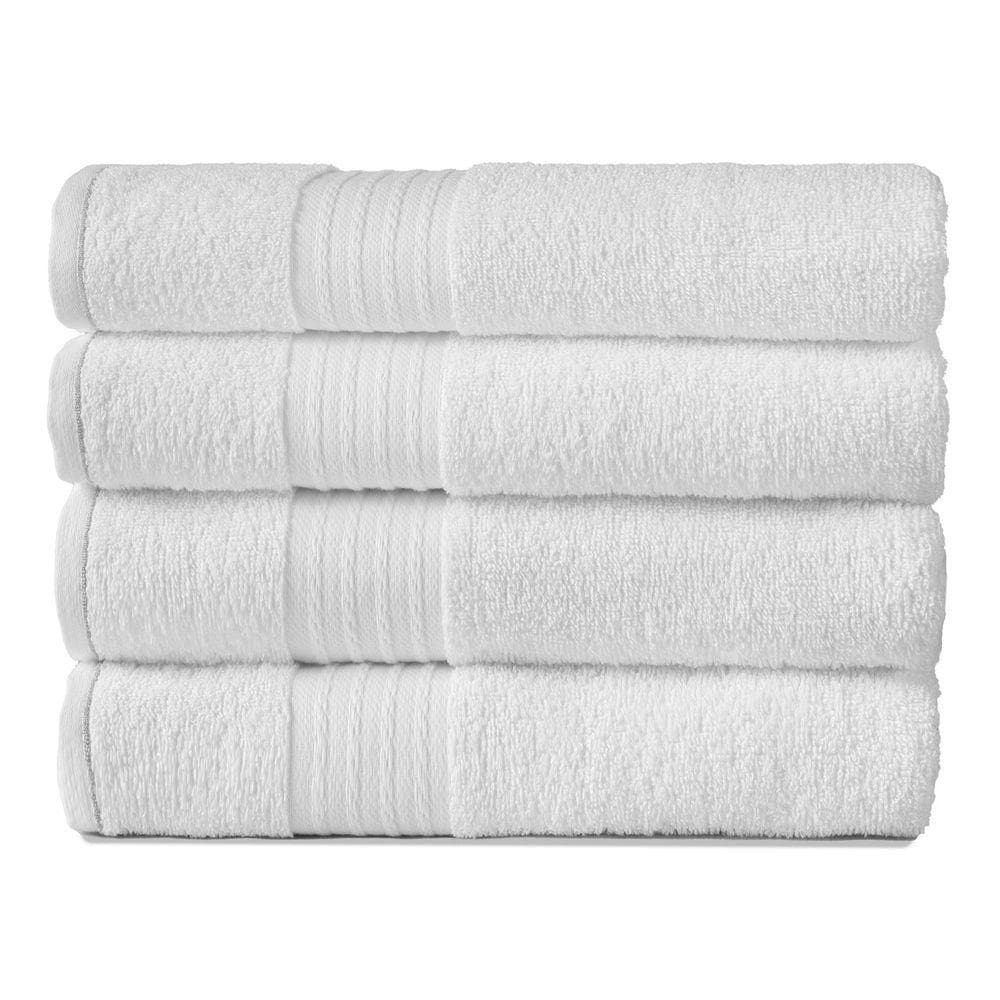 Kit 10 Toalhas De Rosto Gigante Para Hotel Grossa - Nobre - Branco