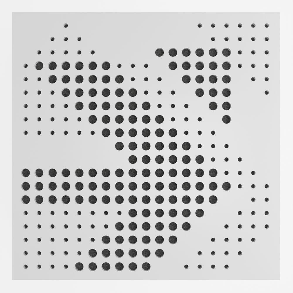 Painel Acústico Absorvedor Decorativo 60x60mm Maestra Branco