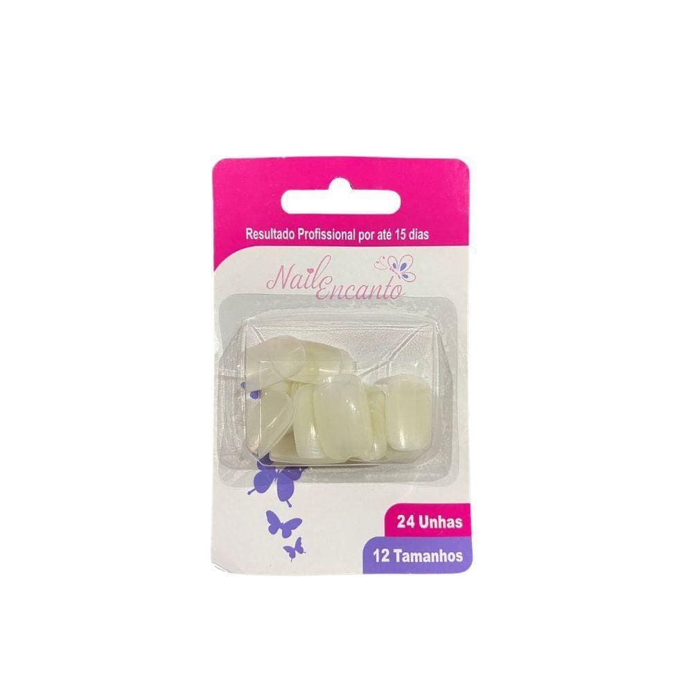 Nail Encanto Unha Postiça 24un Tamanho oval 401