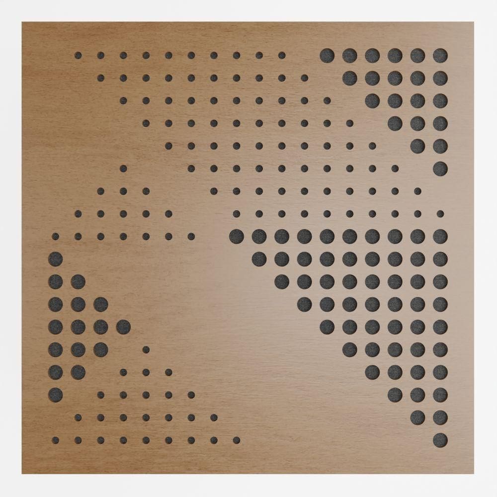 Painel Acústico Absorvedor Decorativo 60x60mm Maestra Freijó