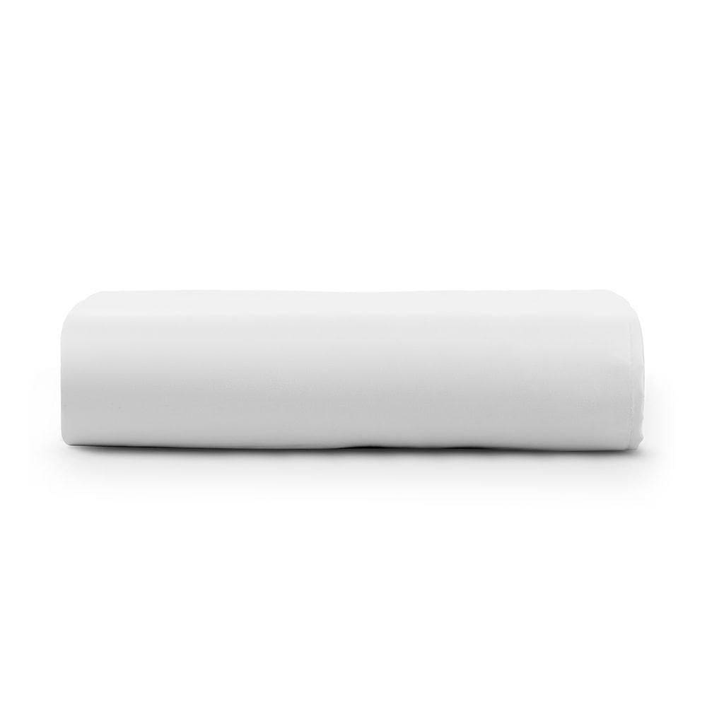 Lençol Casal Cintilante Percal 180 Fios 100% Algodão Sem Elástico - Branco