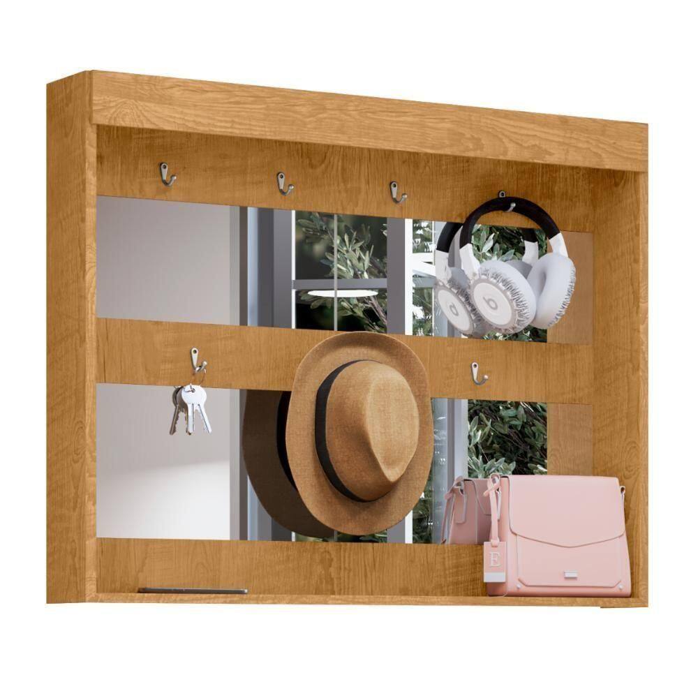 Porta Objetos Com Espelho Timbó Naturalle