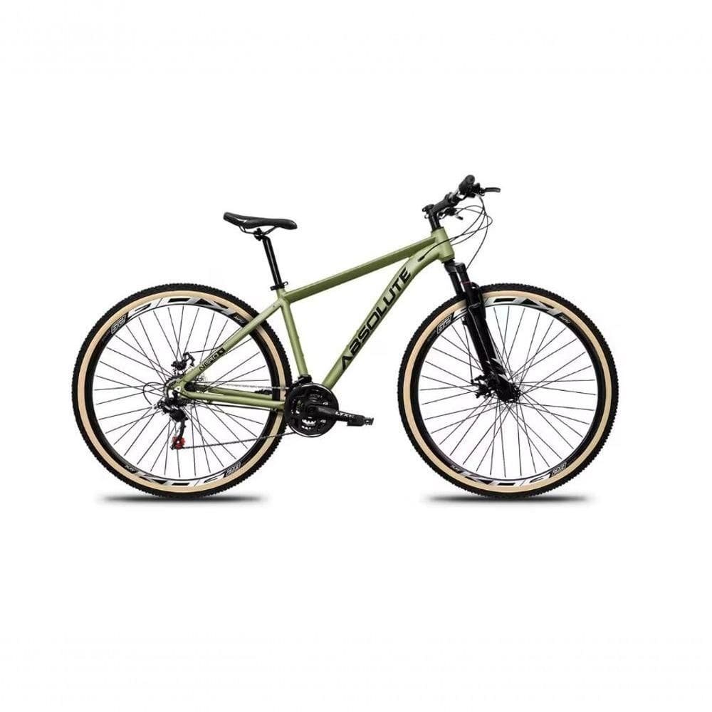 Bicicleta Aro 29 Absolute Nero 5 24v Freio A Disco Suspensão Mountain Bike Alumínio Pneu Faixa - Oliva Tam.15