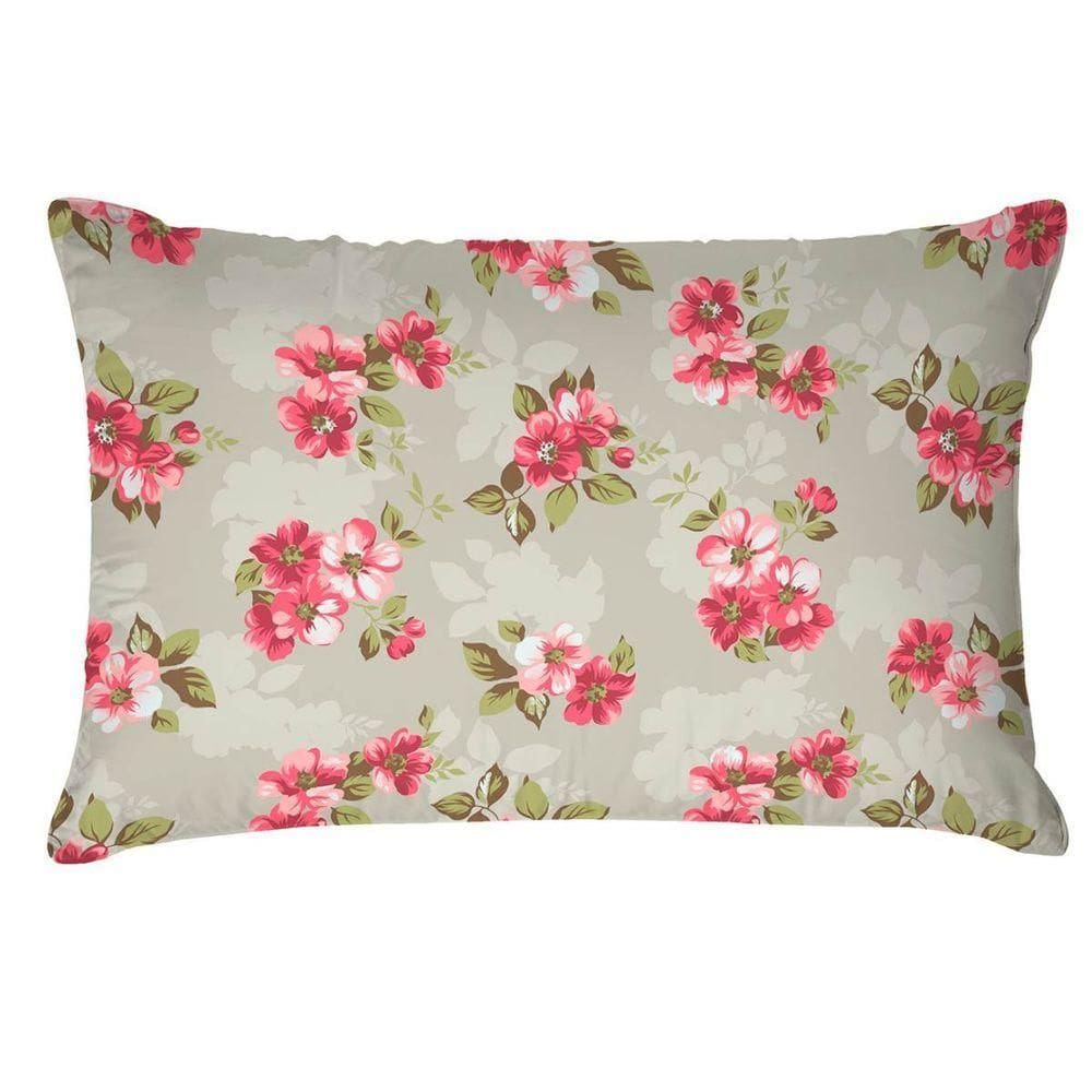 Fronha Premium Plus 100% Algodão 50cm X 70cm Flowers