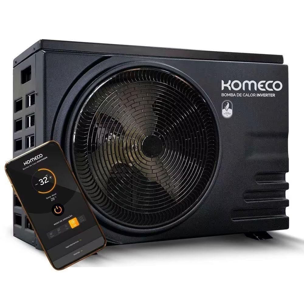 Trocador De Calor Inverter Wi-fi Para Aquecimento De Piscinas Até 100 Mil Litros Komeco - Kobc 100qc G1