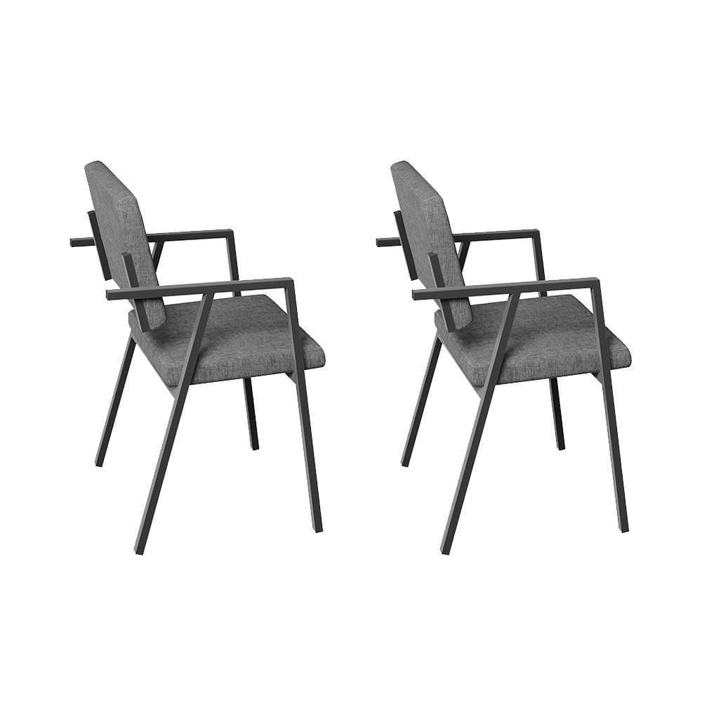 Conjunto 2 Poltrona Podium Plus Grafite