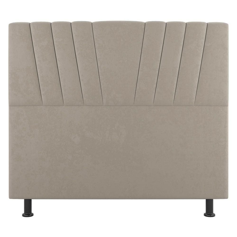 Cabeceira Cama Box Casal Queen Size Dublin 160cm Linho Bege - Abmaza
