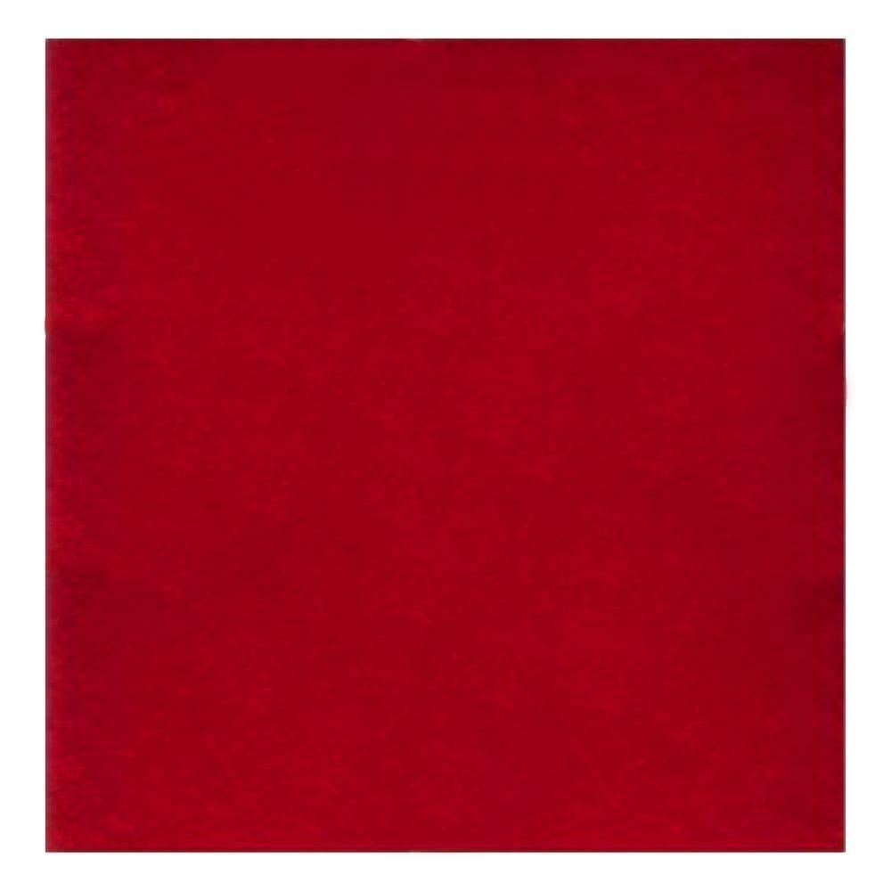 Carpete Forração Forro Alto Aveludado Resinado 2,00x3,00 Vermelho Cereja