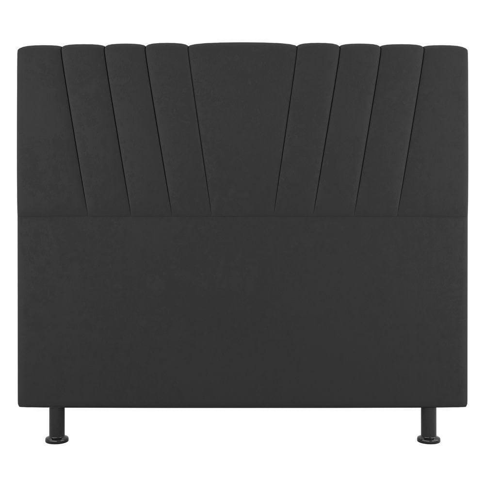 Cabeceira Cama Box Casal Queen Size Dublin 160cm Linho Cinza - Abmaza