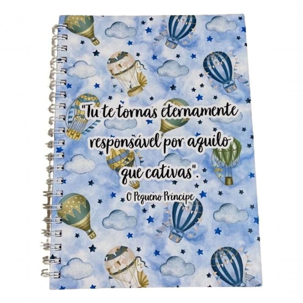 Caderno Universitário Pequeno Príncipe Frases Tu Te Tornas 100fls 1mt Cor Tu Te Tornas
