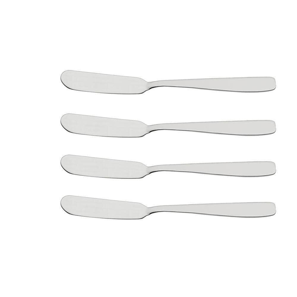 Conjunto De Espatulas Tramontina Cosmos Aço Inox Acabamento Alto Brilho 4 Peças