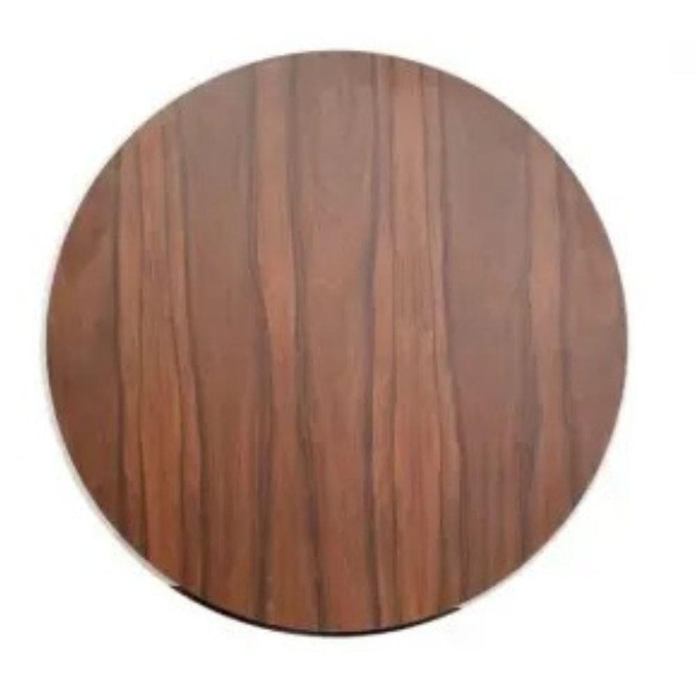 Tampo Em Mdf Redondo 130 Cm - Pau Ferro Cor Marrom