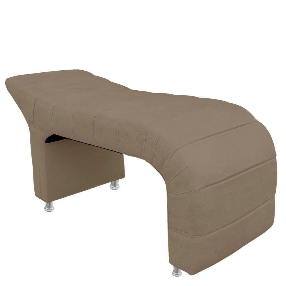 Cabeceira Casal Estofada Para Cama Box Ayla Veludo Cor Capuccino