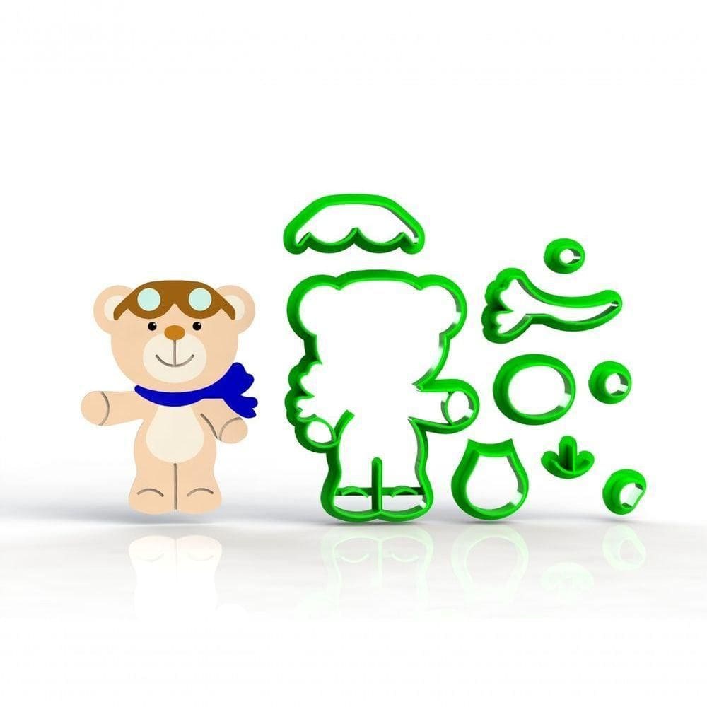 Cortador Urso Baloeiro Corpo Tamanho 7 Cm