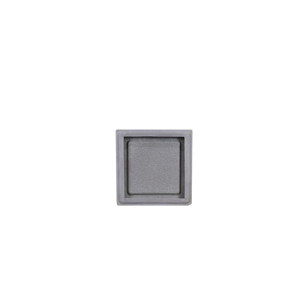 Prato Cubo 20 X 4 Cm Cor 19 - Antique Cimento