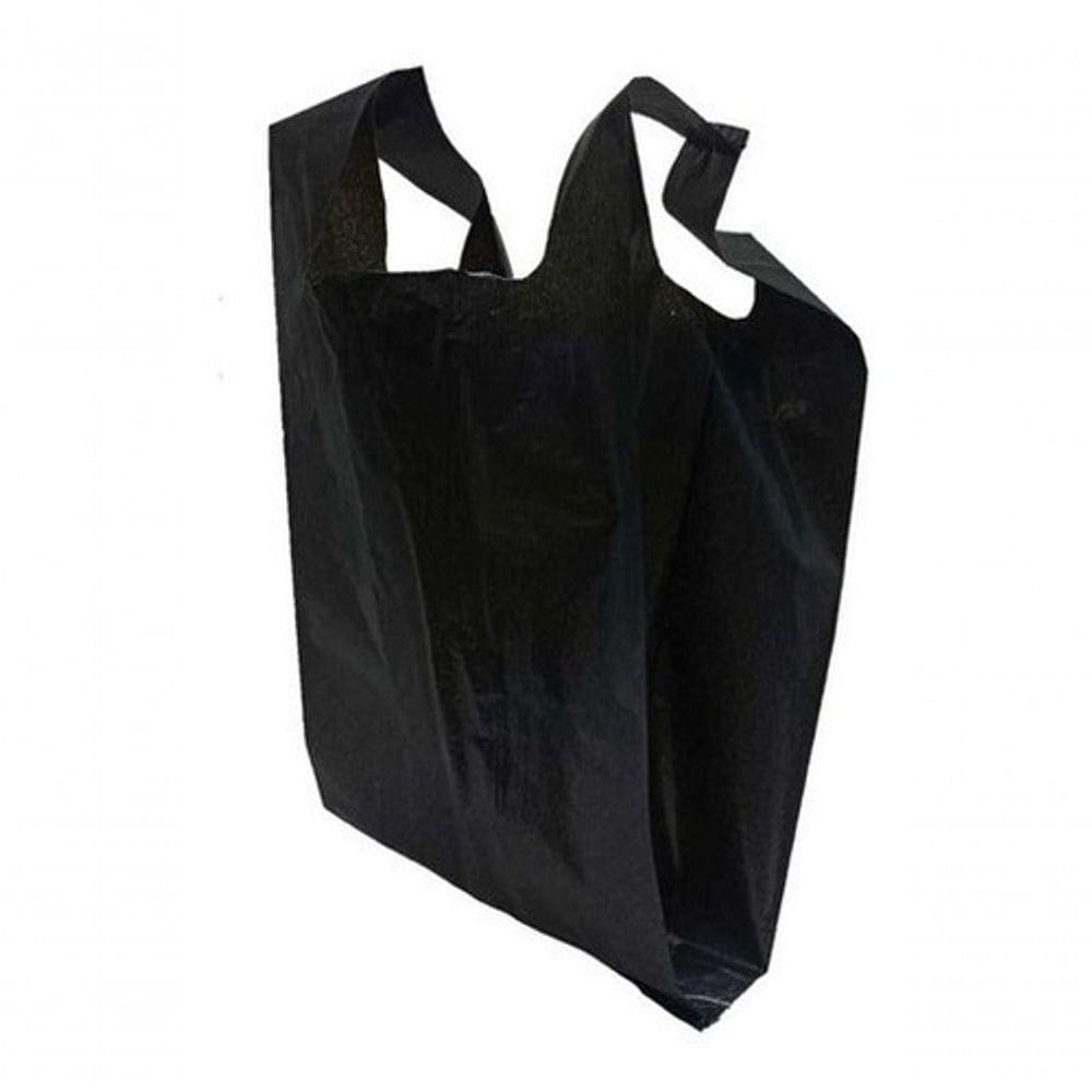 Sacola Plástica Reciclada Reforçada Preta Com 4kg Tamanho:40x50