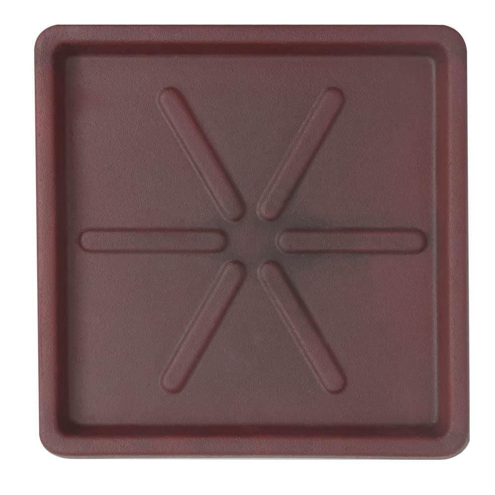 Base Quadrada 30 X 3 Cm Cor 32 - Antique Vermelho